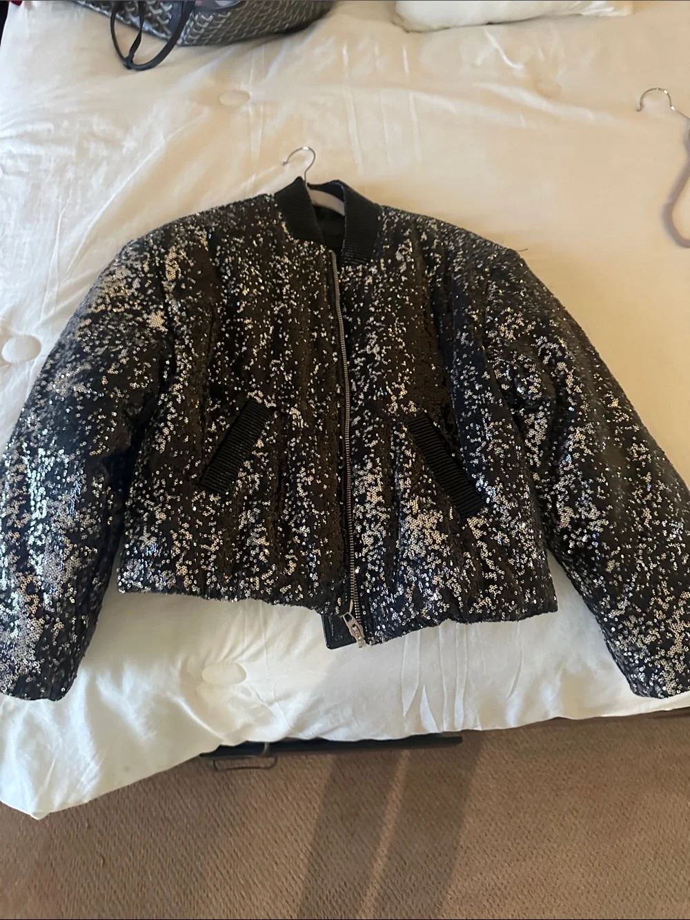Sequin blanc nyc puffer jacket size small - Picture 3 of 9